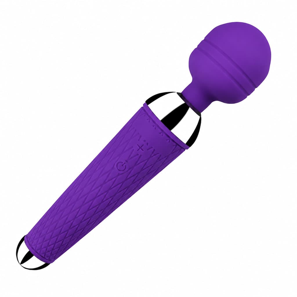 Massageador Corporal Relaxante Varinha Mágica Portátil Recarregável Roxo