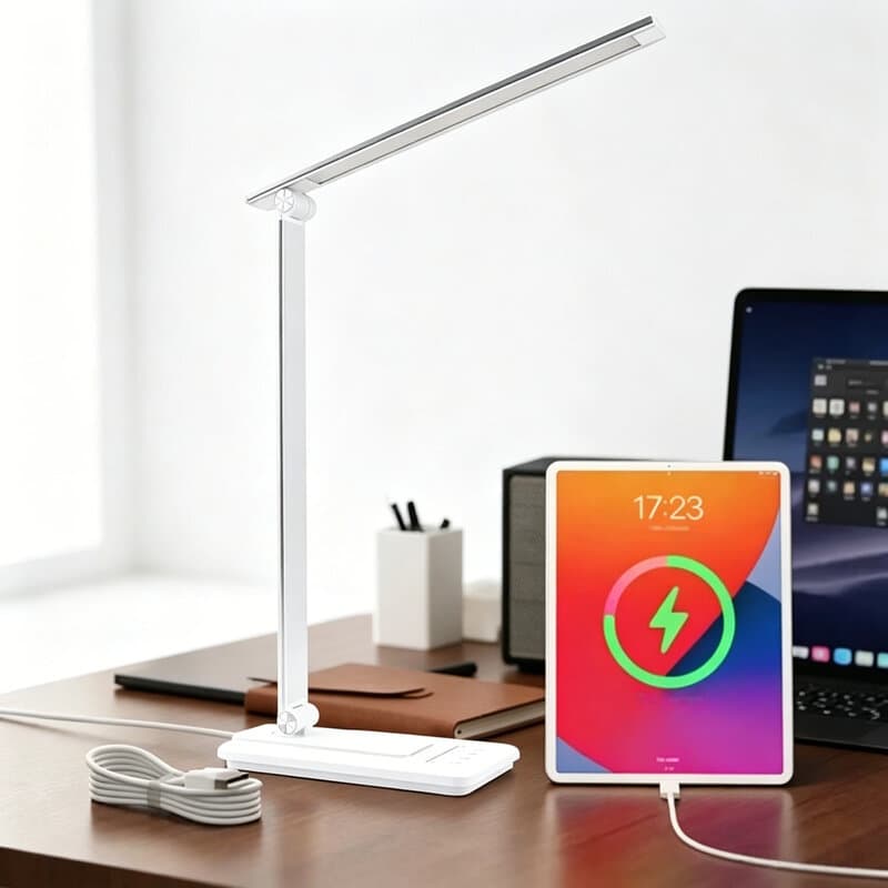 Abajur de Mesa Moderno LED Sensor Touch Brilho Ajustável para Decoração e Iluminação