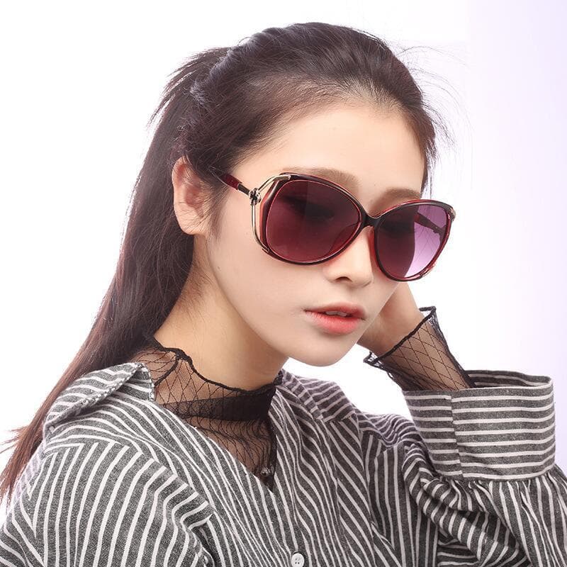 Óculos de Sol Femininos Estilo Olho de Gato, Óculos de Sol Punk, Óculos de Marca de Moda Masculina, Óculos Femininos--&&