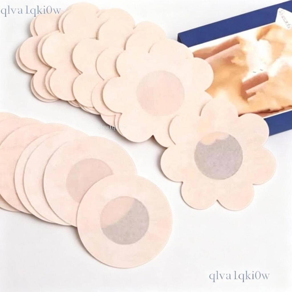 Kit 50 Protetor de Seios Adesivo - 7,5cm de Diâmetro para Mamilos e Auréola Bico Aureola tapa Seios