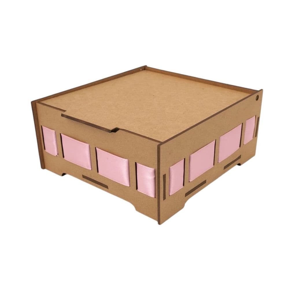 KIT 10-20 Caixas MDF Passa Fita Tampa Articulada Lembrancinhas Presentes 3 Tamanhos LUM3