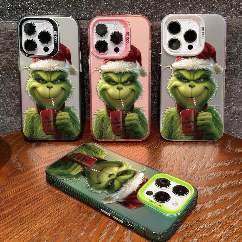 Natal GEINCH TPU anti-impacto Capinha Capa Para IPHONE 13 11 15 14 12 17 16 PRO MAX AIR X XR XS MAX 7 8 PLUS