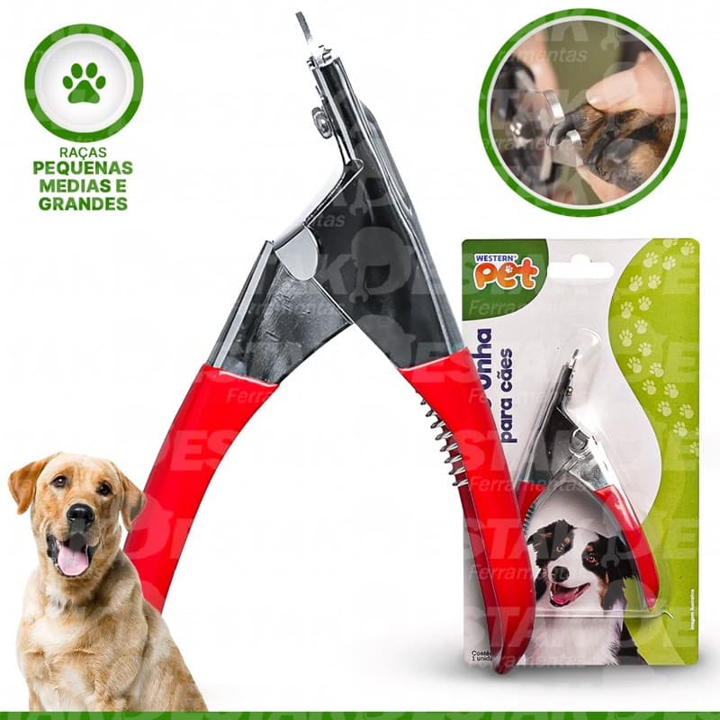 Alicate Tesoura Cortador De Unha Pet Para Cachorros Gatos E Aves Banho Tosa 11640 Western