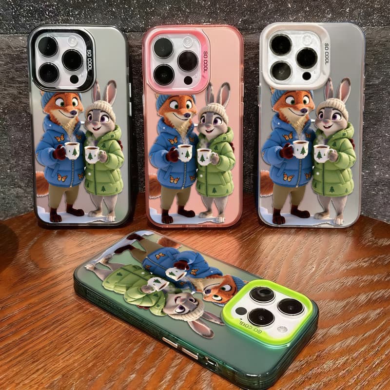 rato raposa TPU anti-impacto Capinha Capa Para IPHONE 13 11 15 14 12 16 17 PRO MAX AIR X XR XS MAX 7 8 PLUS