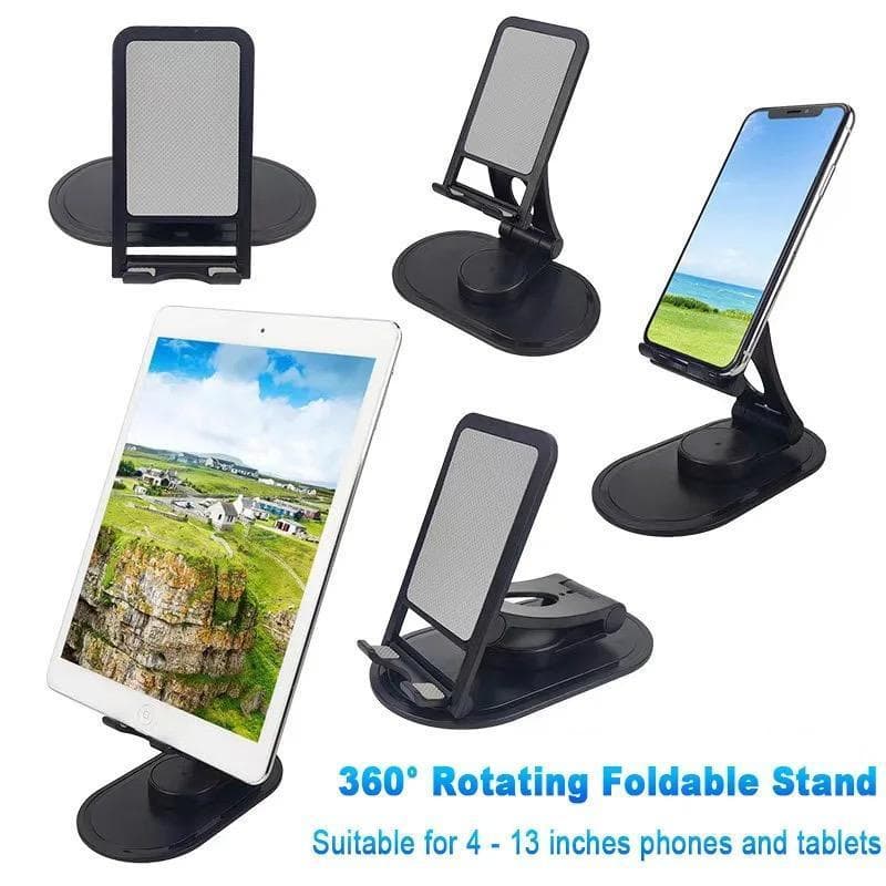Suporte para Celular de Mesa 360° com Ajuste de Altura