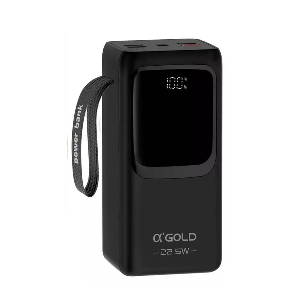 Carregador Portátil 50000mah Power Bank Bateria Externa A'gold Cor:Preto