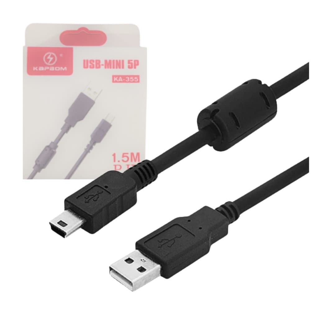 Cabo Carregador Para Controle Console 3ª Geração V3 Mini Usb 5p Kapbom KA-355