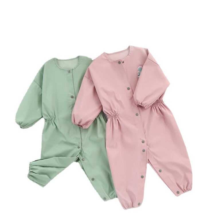 Macacão de bebê primavera verão exterior usar corpo inteiro impermeável respirável solto bebê rastejando roupas crianças