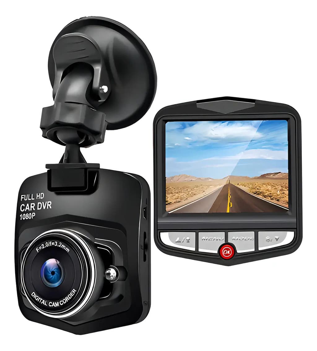 Câmera Veicular Full HD Noturna Tela LCD Dash Cam