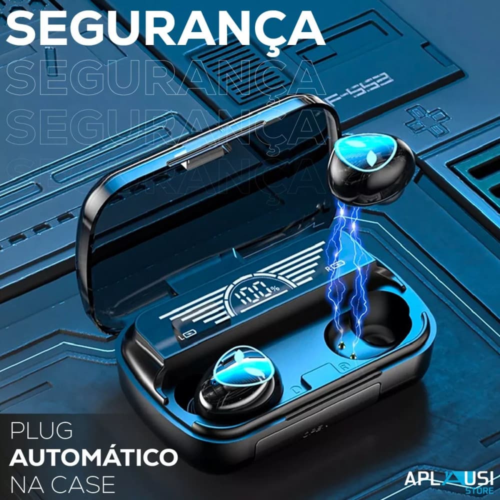 Fone de Ouvido Intra Auricular Bluetooth com Case de Carregamento LED Altomex M20