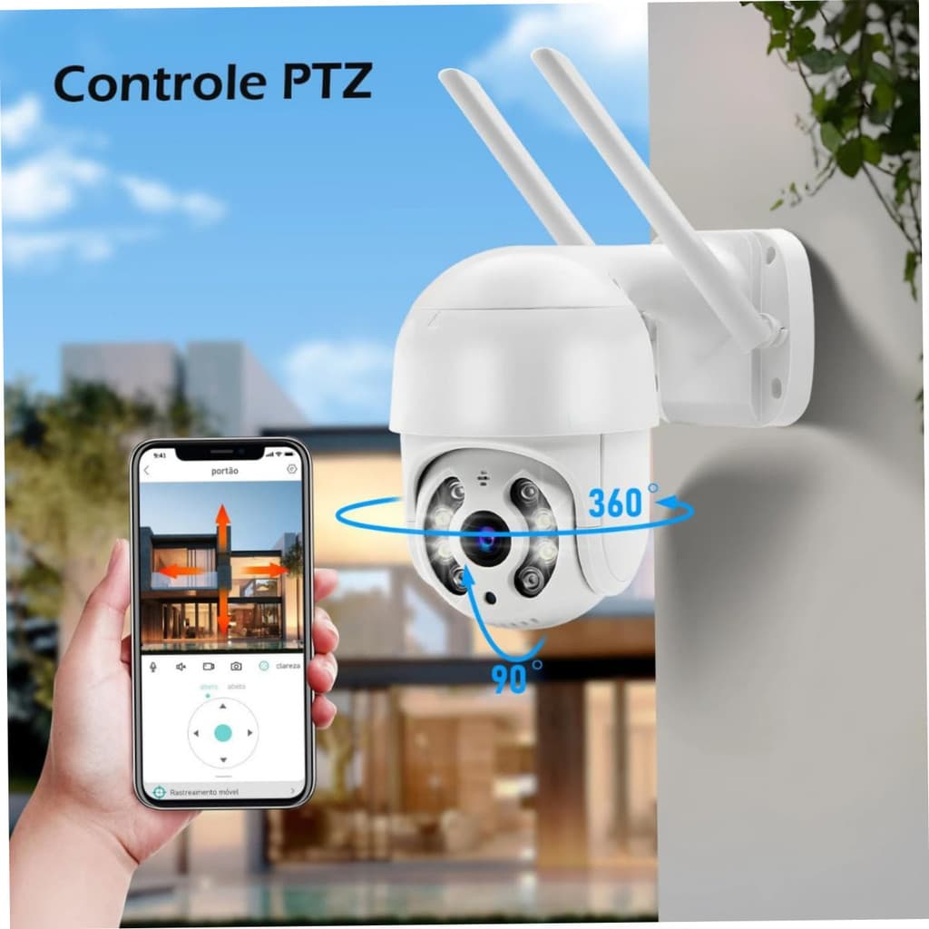 Câmera de Segurança com 2 Antenas p/ Wi-Fi FullHD | KAP-S381 C