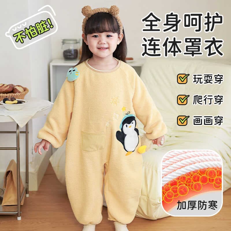 Macacão de bebê outono inverno à prova dwaterproof água forro de lã quente bebê de manga comprida engrossado Outing maca