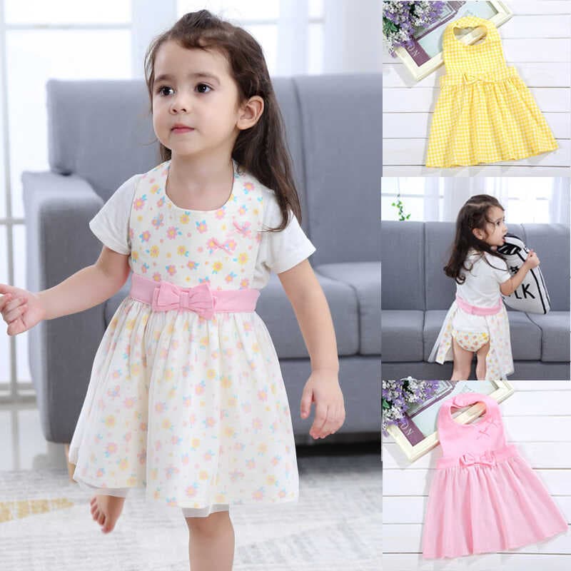 Ins versão coreana macacão de bebê crianças Anti-vestir bebê princesa gaze saia pintura das crianças roupas comer babado
