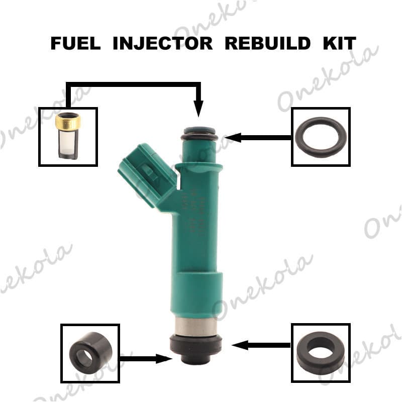 Kit de reparo de injetor de combustível, filtro de anel de vedação adequado para Kaimei Camry 23250-0H060