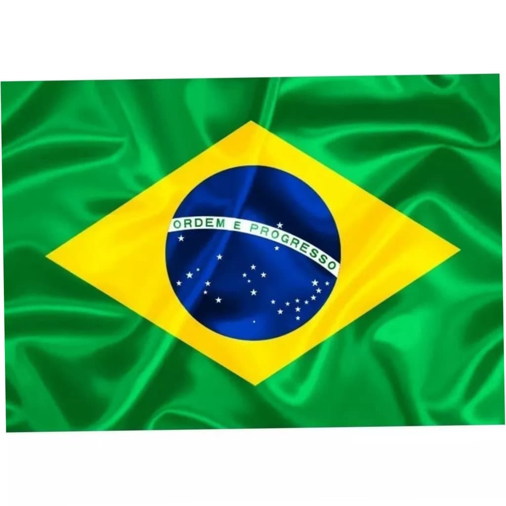 Bandeira do Brasil Grande 1,50x0,90m Copa do Mundo Torcida Decoração Poliéster Reforçada