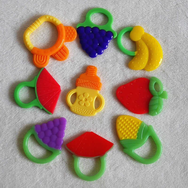 Mordedor de bebê Mordedor de Silicone de duas cores
