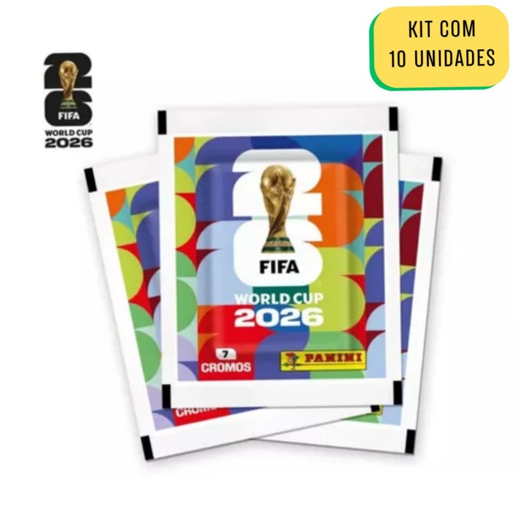 10 Unidades de Envelopes de Figurinhas Copa do Mundo FIFA 2026