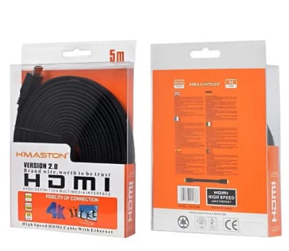 Cabo Hdmi 5m Alta Resolução Ultra Hd 4k 3d Ready