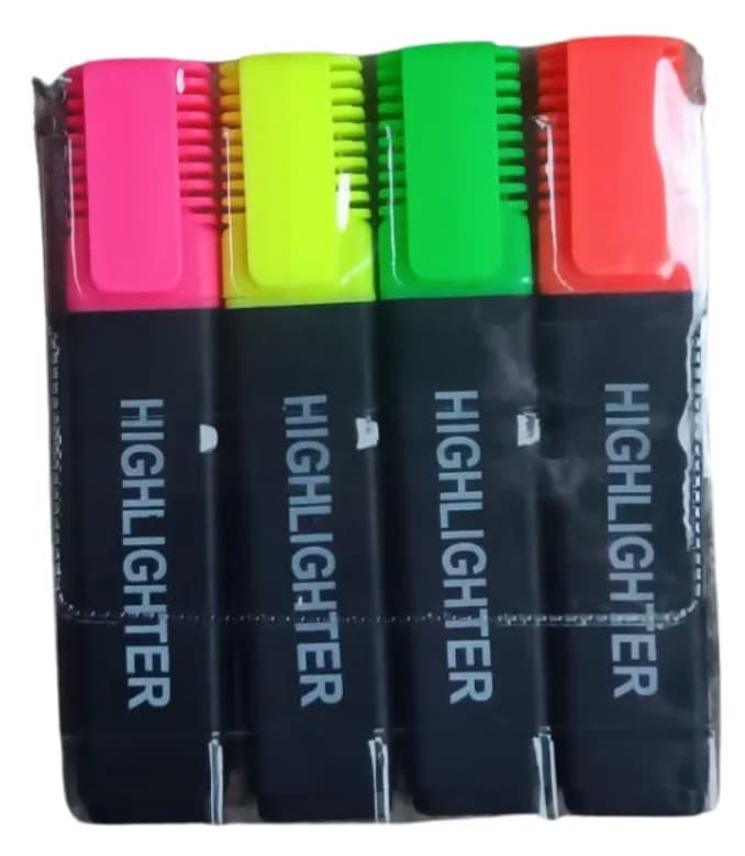 Canetas Marca-Texto marcadores coloridos para estudante material escolar