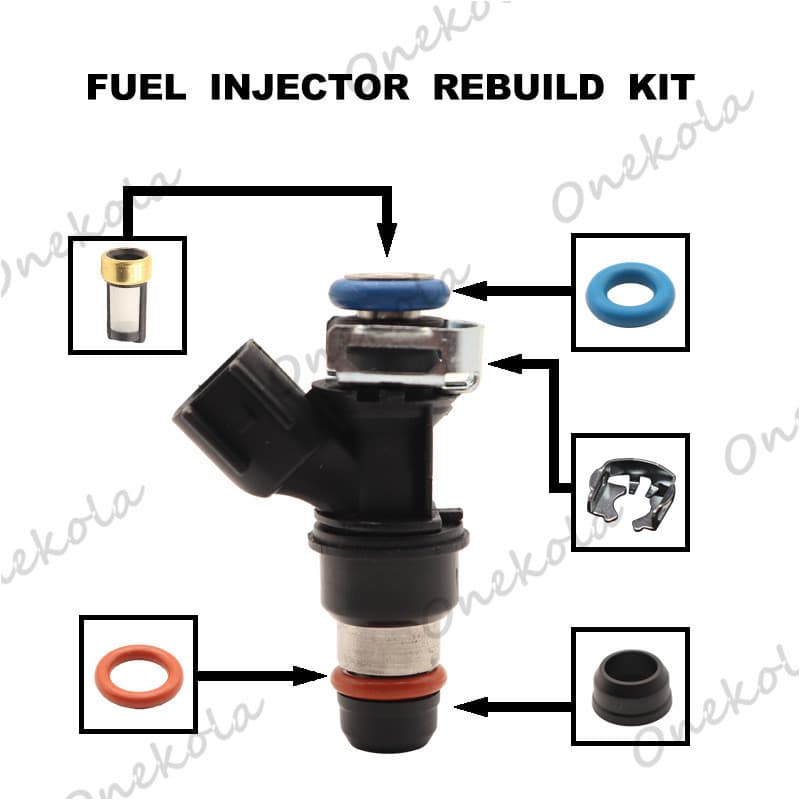 Kit de reparo de filtro de anel de vedação de injetor de combustível adequado para Buick Chevrolet GMC 12580681