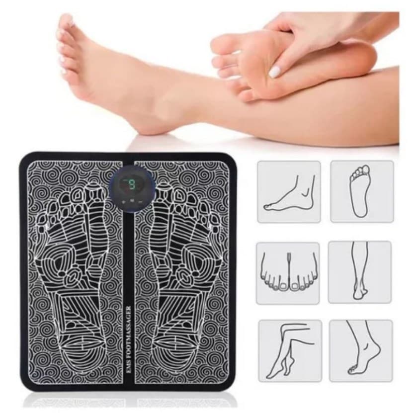 Massageador Tapete Para Pés Elétrico Estimulação Muscular Bivolt