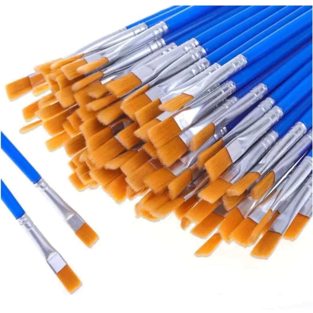 Kit 6 Pincéis para Pintura Artística Acrílico Aquarela e Artesanato
