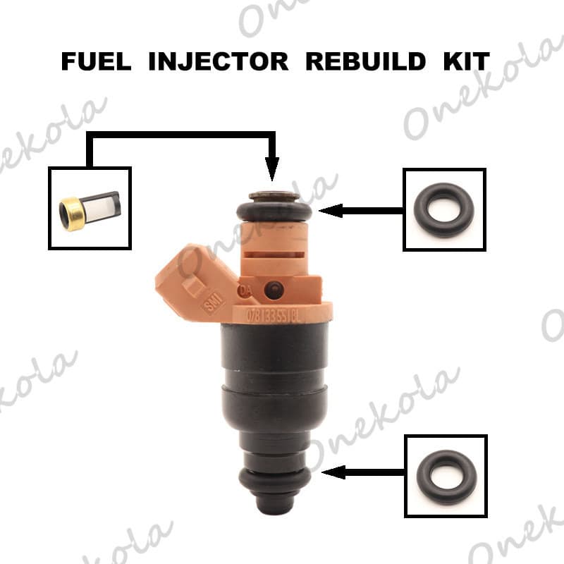 Kit de reparo de malha de filtro de anel de vedação de injetor de combustível adequado para Audi Volkswagen078133551BL B