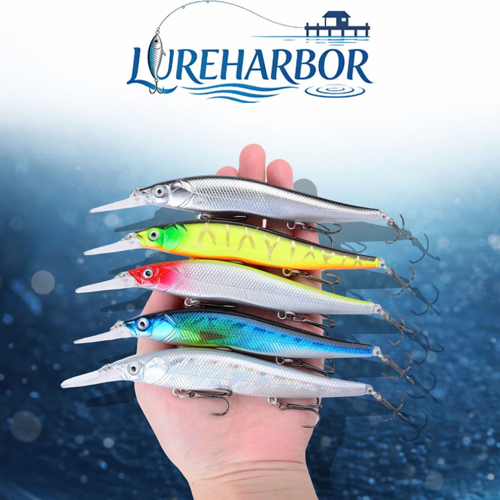 LUREHARBOR Long Shot Água Flutuante Isca Grande Minnow 13.5cm/16g 1 Pacote
