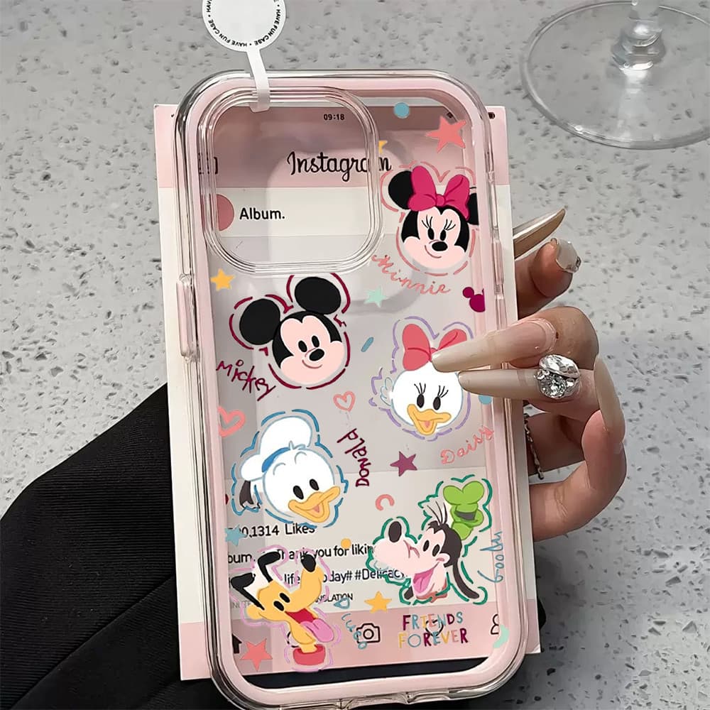 Capinha Capa de Anti-impacto 3 Em 1 Para iPhone 11 12 13 14 15 16 Pro Max Plus Transparente Case Amigo DSN Soul