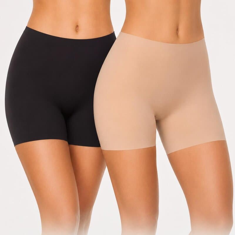 Short Segunda Pele Feminino Sem Costura Bermuda Modeladora Confortável Poliamida Calcinha Compressão