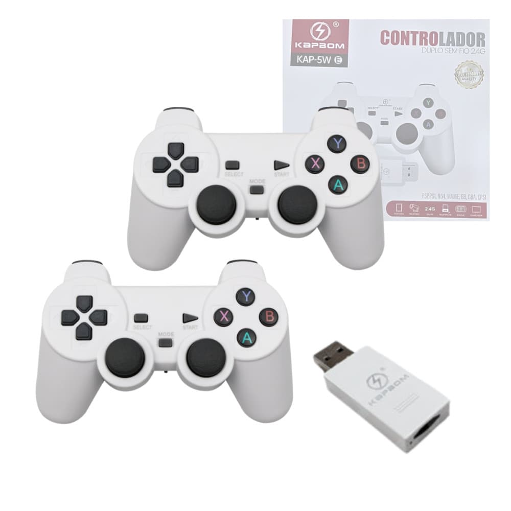 Mini Video Game USB 25.000 Jogos com 02 Controles Sem Fio Kapbom