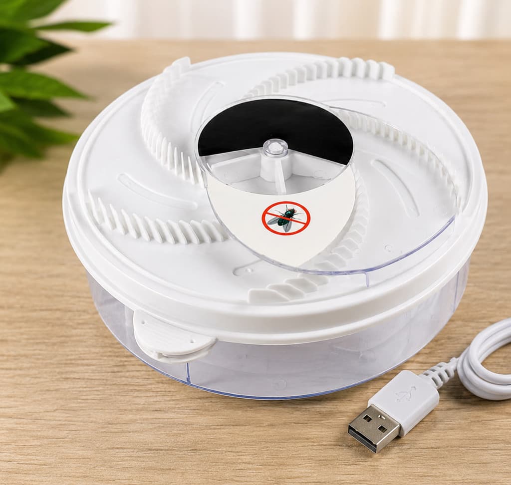 Armadilha Captura Moscas e Mosquitos USB Bivolt – Silenciosa, Eficiente