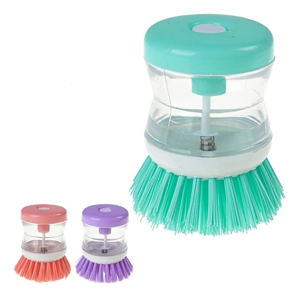 ESCOVA DE LIMPEZA COM DISPENSER CORES SORTIDO