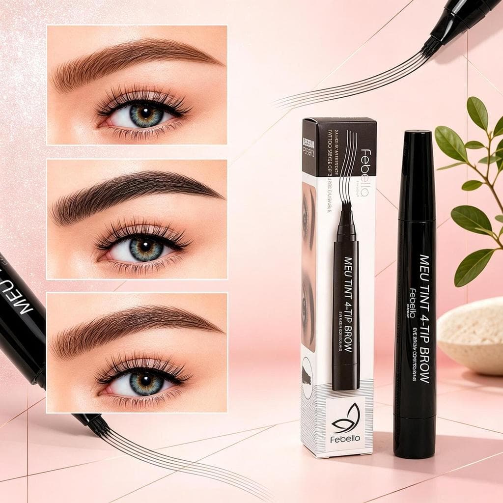 Febella Caneta Tattoo Sobrancelha – Toque Suave, Efeito Natural e Duração Prolongada para um Olhar Definido CSL2013