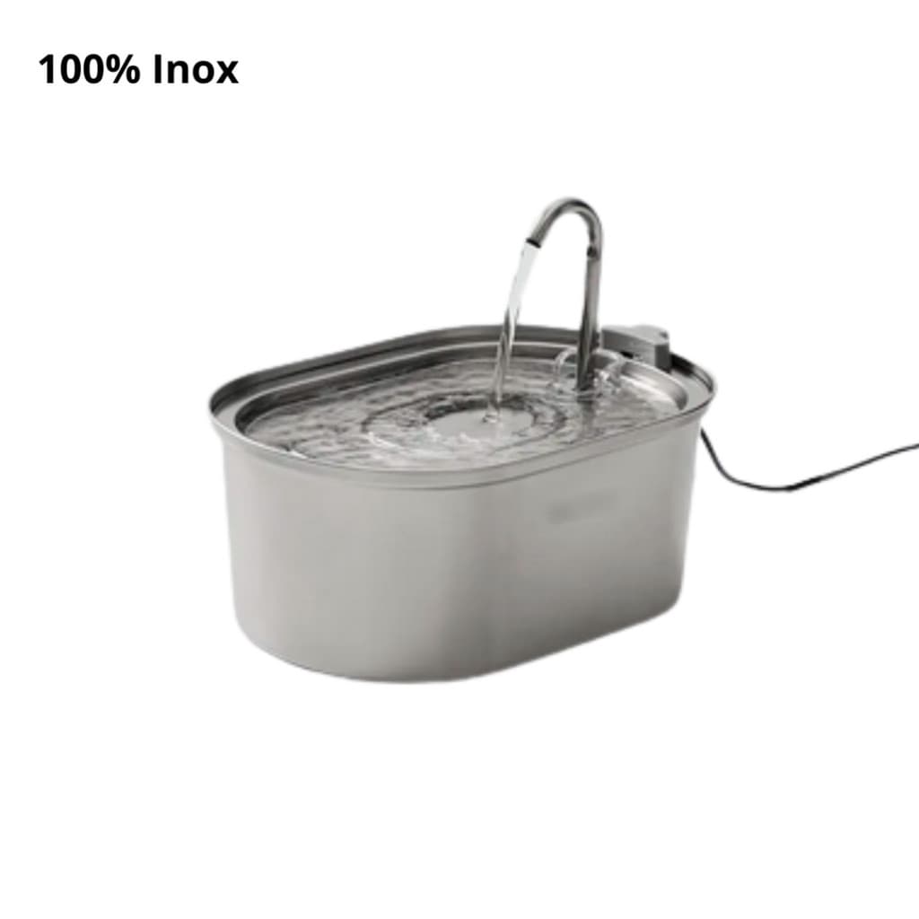 100% Inox - Fonte Bebedouro com FIO para Pets –  Bivolts