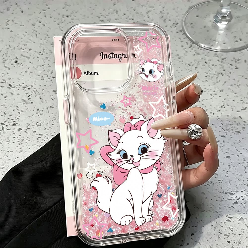 Case for iPhone 13 12 11 16 Air 17 15 14 Pro Max XR Macaron Color Silicone drift Sand Cover Star Cat Soul