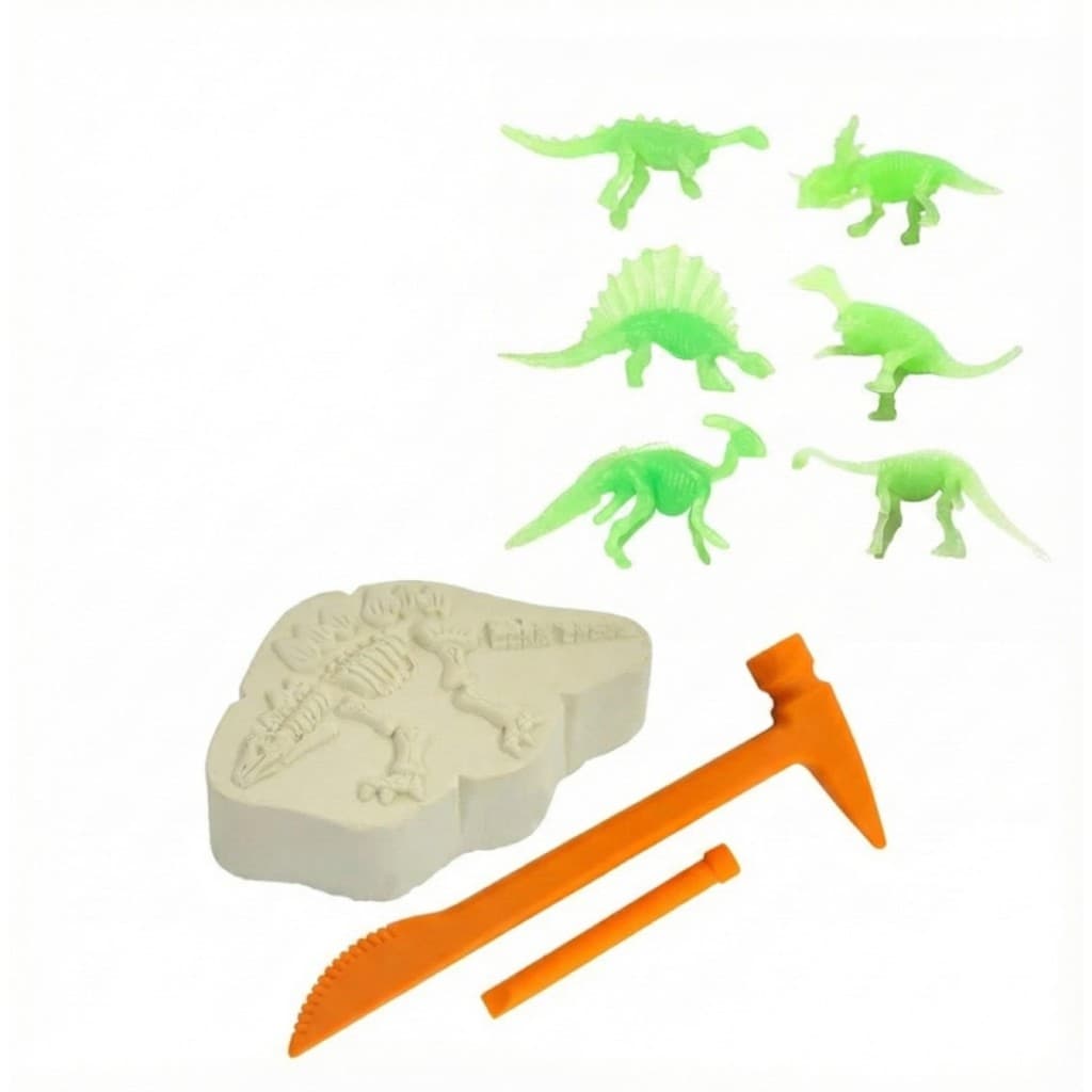 🦖 Kit Escavação Dinossauro Infantil Educativo com Ferramentas e Mini Dinossauros