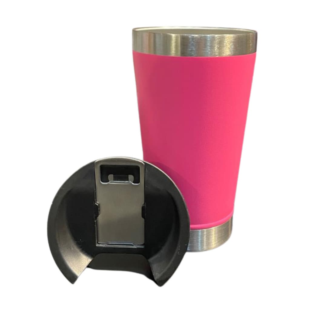 Normal - Copo Térmico Inox com TAMPA e ABRIDOR (473 ml) - Pink