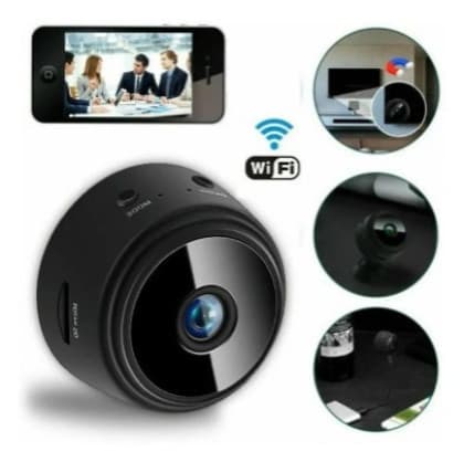 Mini Câmera de Segurança Fixa Espiã A9 Wi-Fi FullHD 90° Pequena Discreta