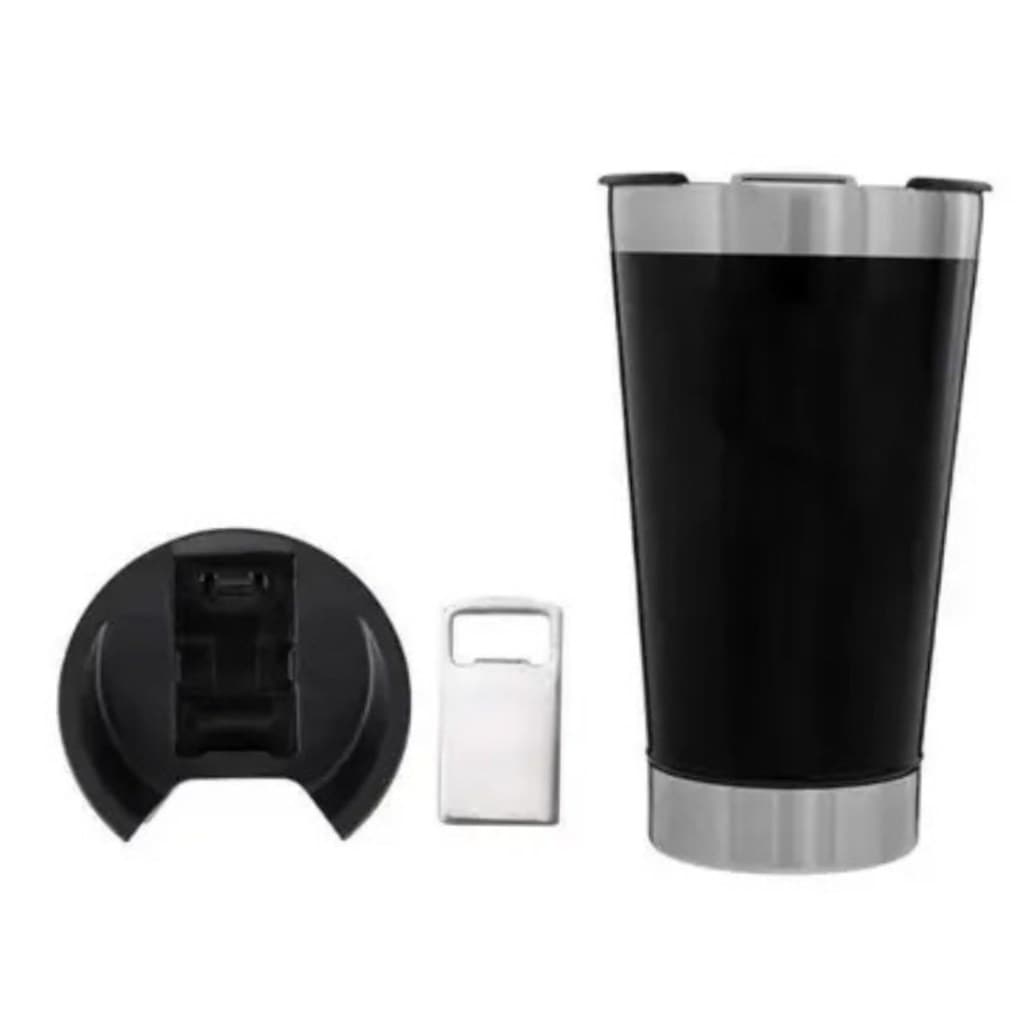 Personalizado - Copo Térmico Inox com TAMPA e ABRIDOR (473 ml) - Preto