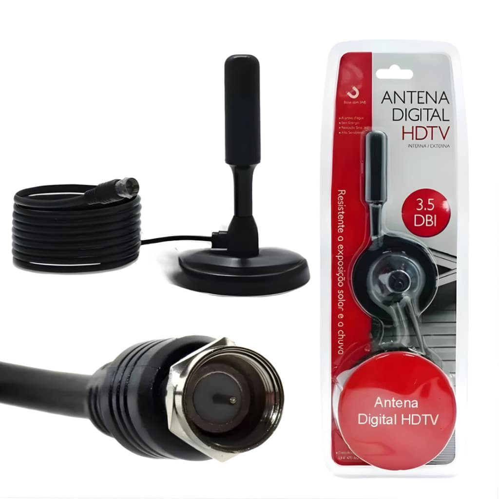 ntena Digital para TV| Imagem HDTV e Instalação Fácil | Alta Sensibilidade e Alcance