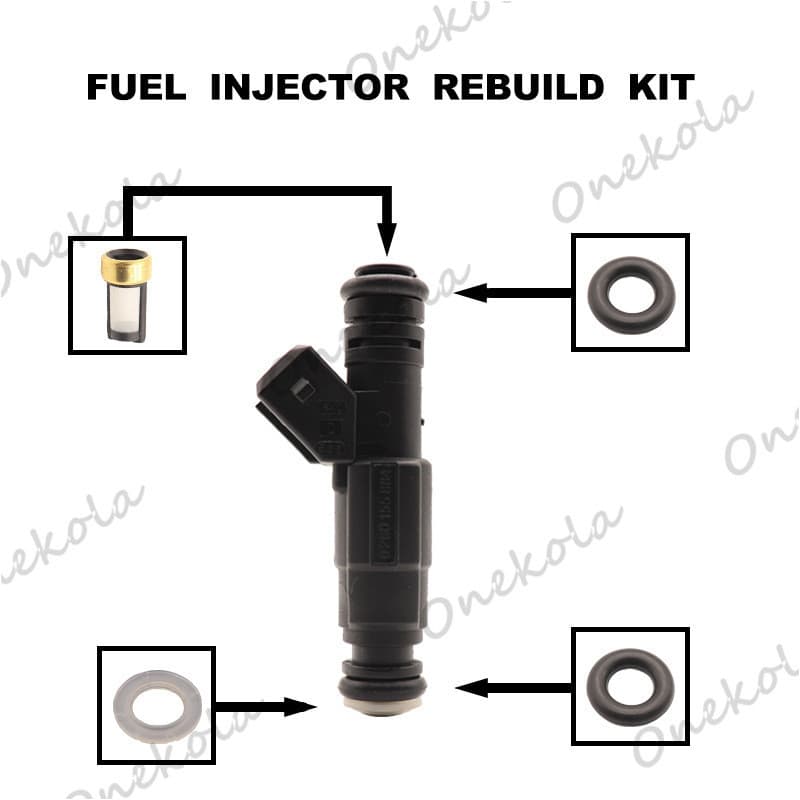 Kit de reparo de injetor de combustível, filtro de anel de vedação adequado para injetor de combustível Land Rover 02801