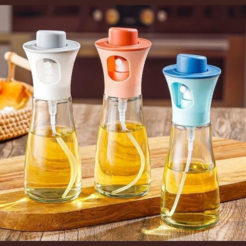 Spray Pulverizador Vidro Inox Borrifador Azeite De Cozinha Galheteiro