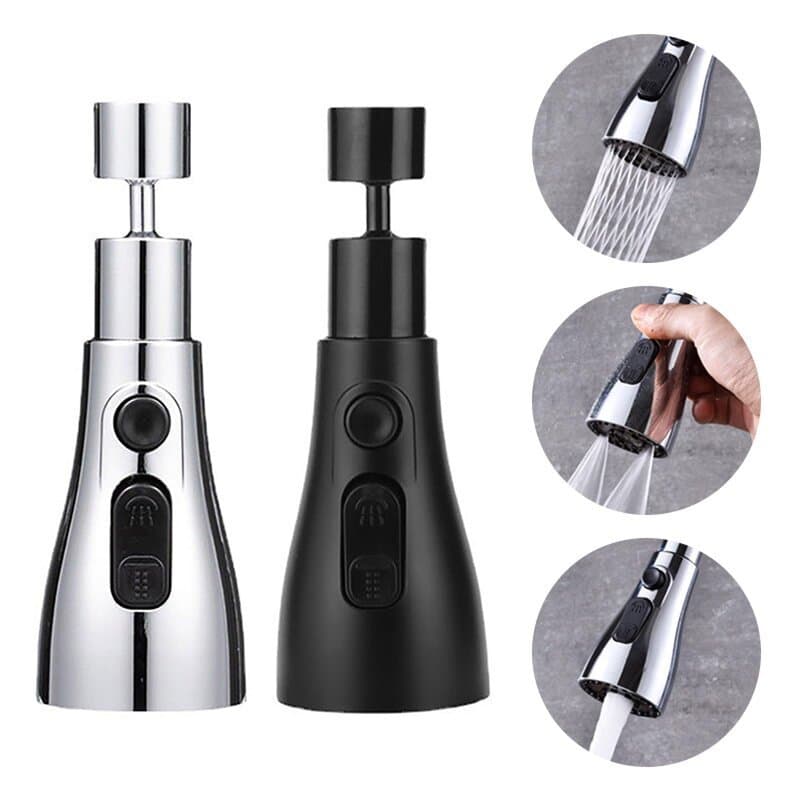 Adaptador Torneira Cozinha Arejador 3 Modos Anti Salpico Gourmet
