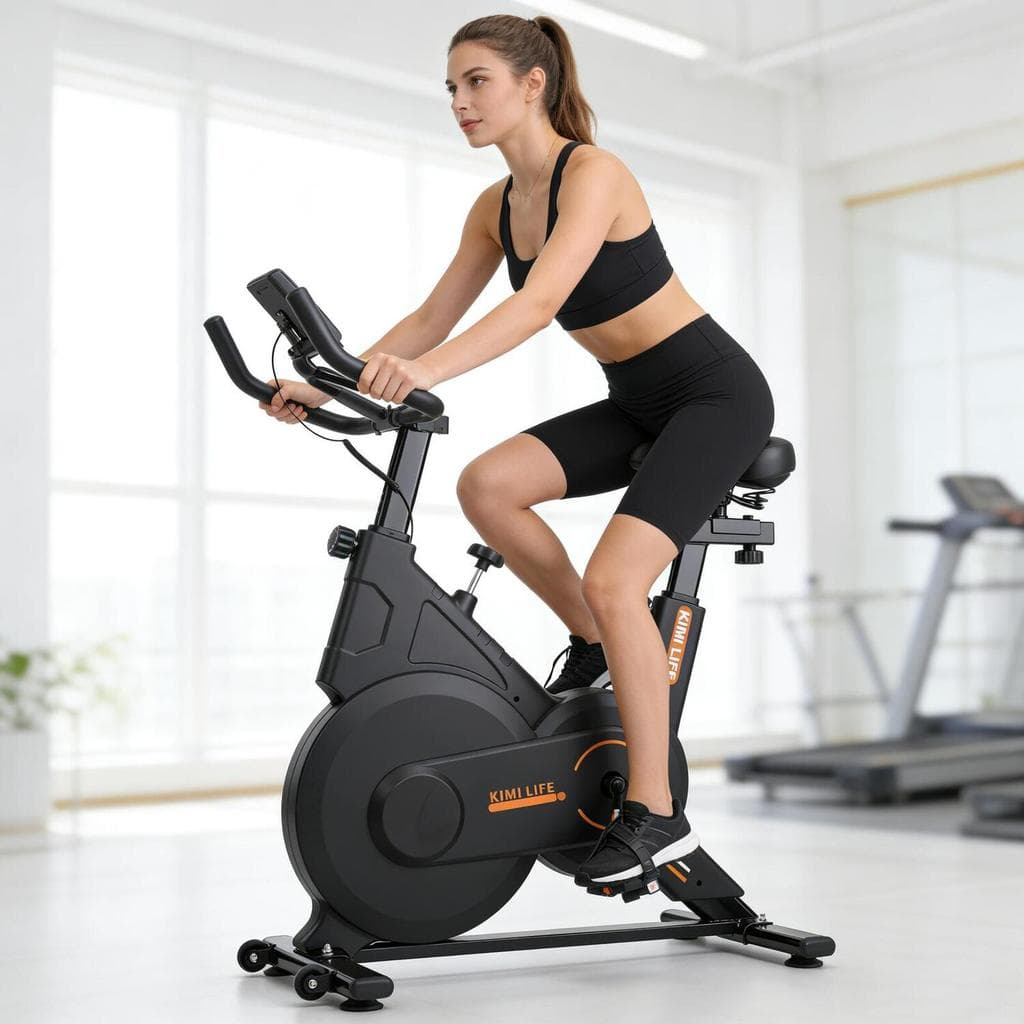 Bicicleta Spinning Ergométrica Silenciosa com Regulagem de Resistência Academia Casa até 150kg