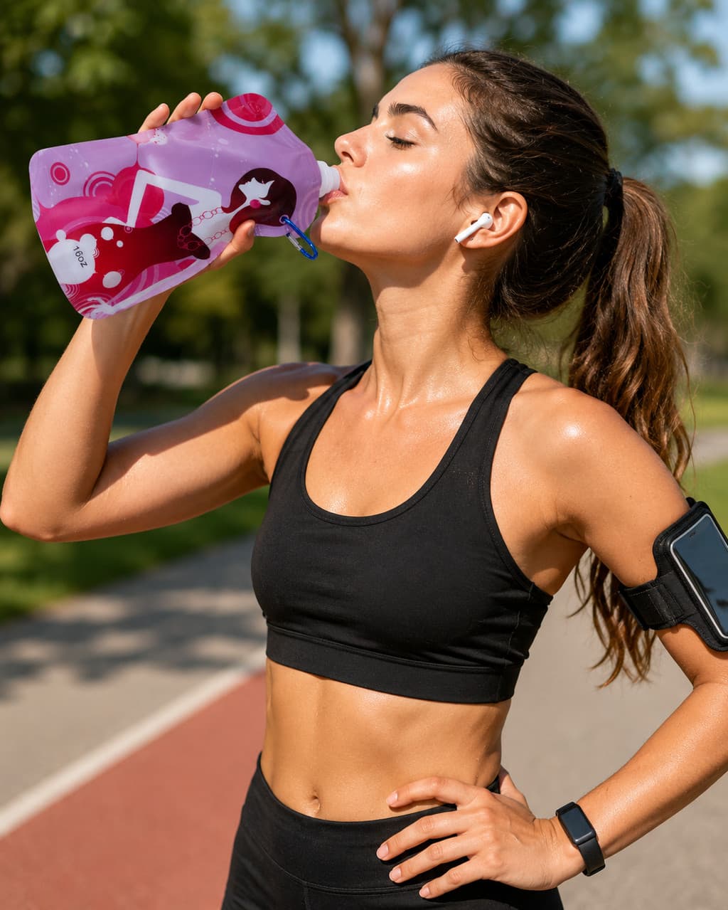 Squeeze Dobrável Para Caminhada Corrida