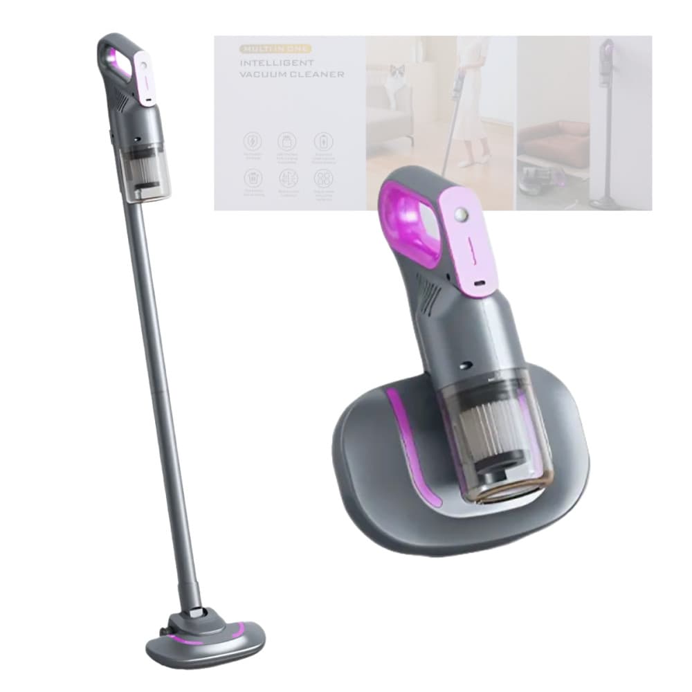 Aspirador De Pó Vertical e de Mão Sem Fio Bivolt 2 Em 1 Recarregável