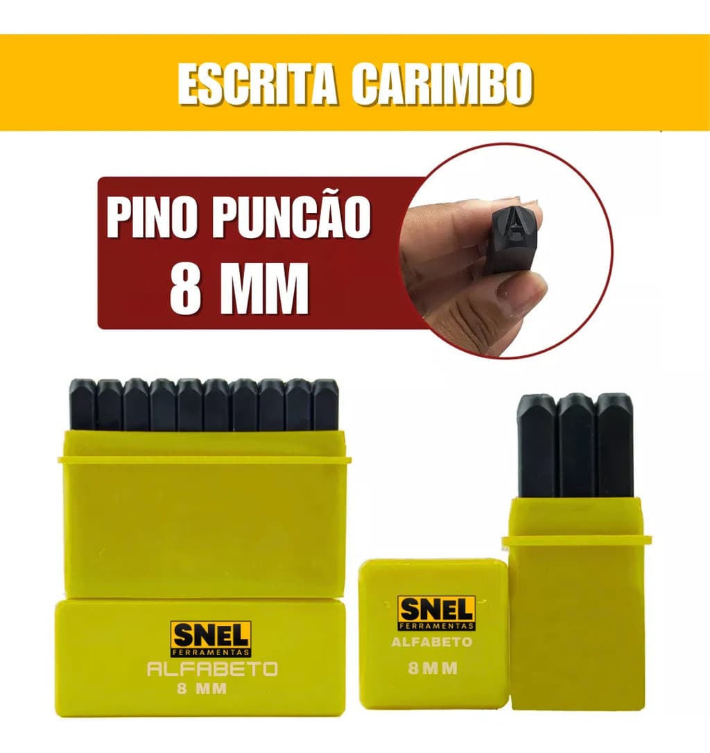 Abecedario Marcador Punção Snel Ferramentas Tamanho: 8Mm