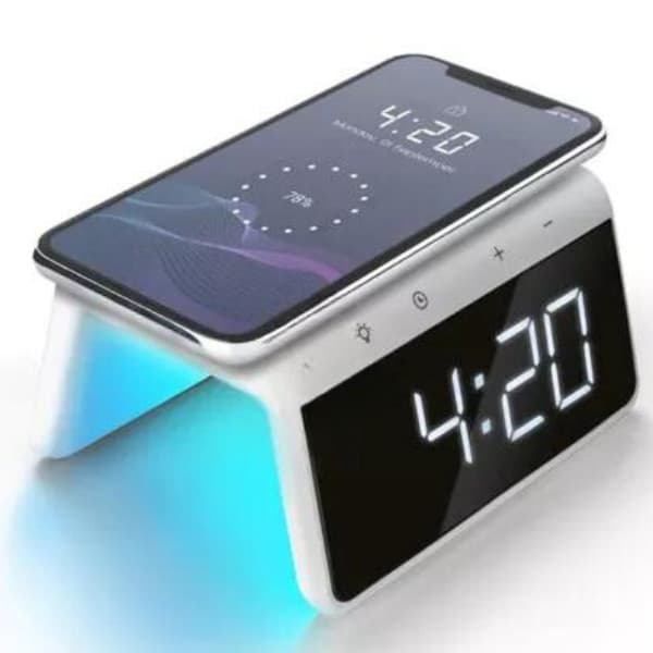 Decore Sua Casa Com Esse Novo Relógio Despertador + Carregador Indução