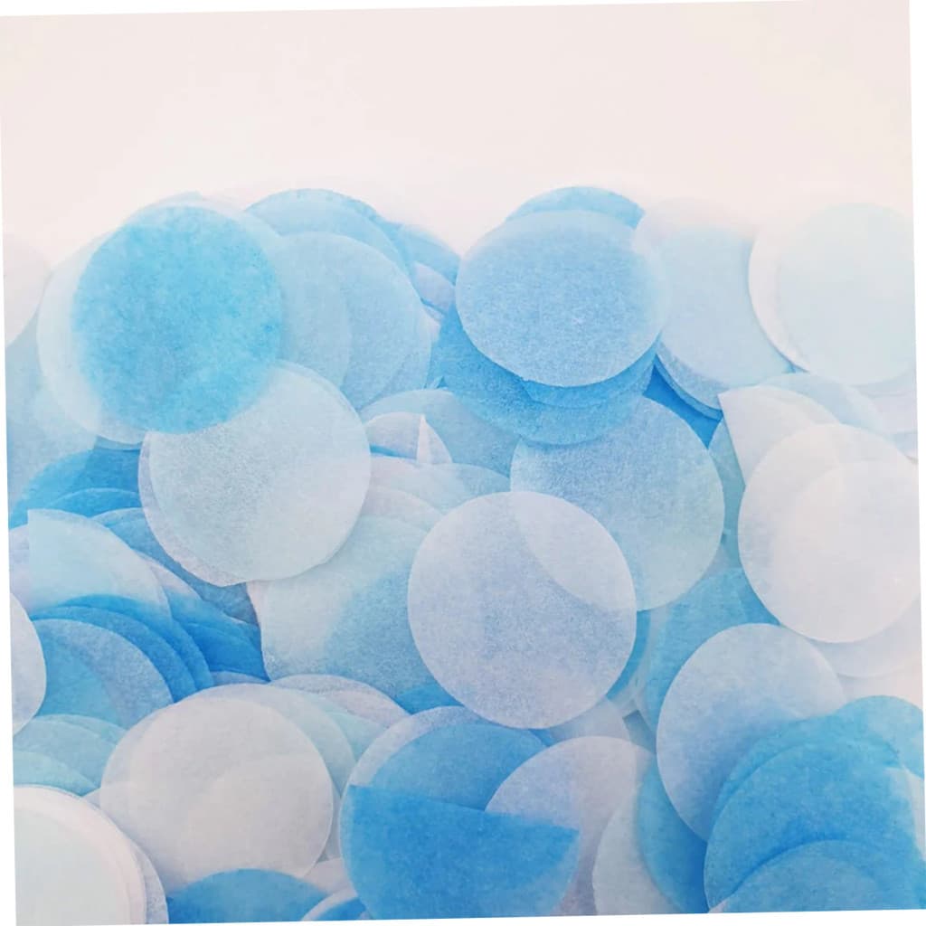 Azul - Confete Chá Revelação Gênero 10g Papel Seda Festa Bebê Surpresa Decoração Balão